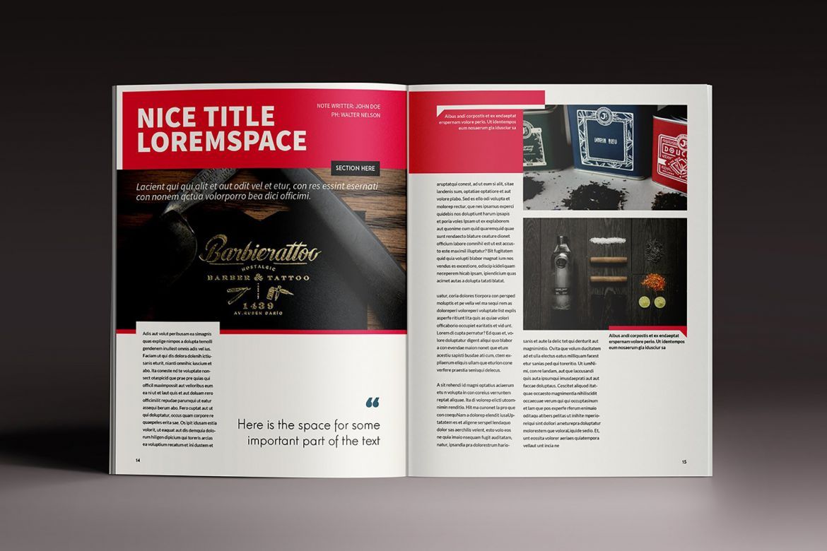 Design Magazine Brochure Template - view 8