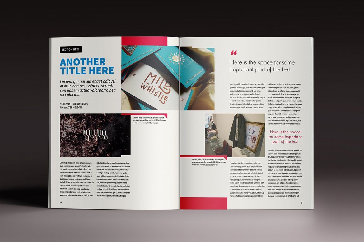 Design Magazine Brochure Template - view 9
