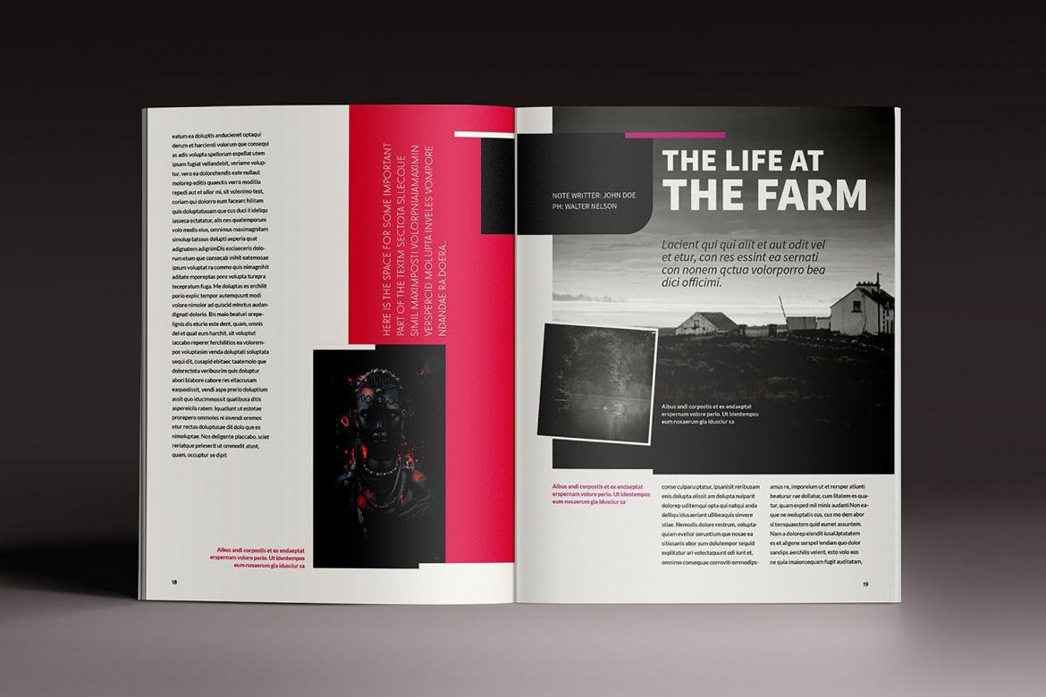 Design Magazine Brochure Template - view 10
