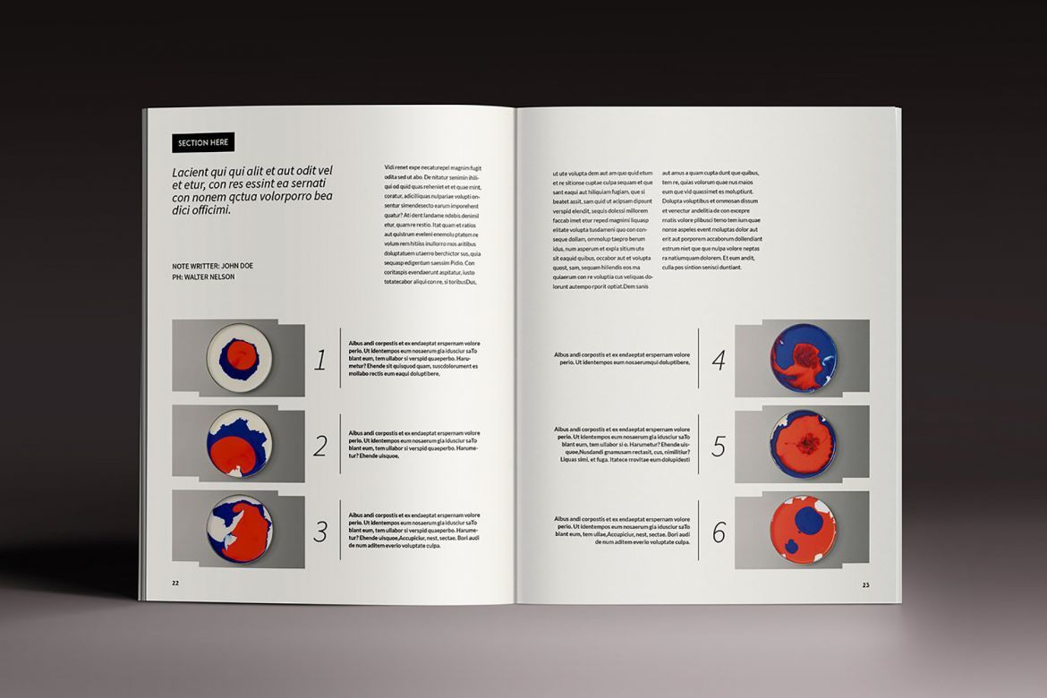 Design Magazine Brochure Template - view 11