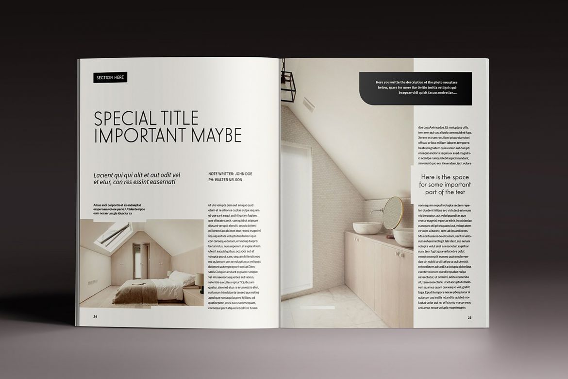 Design Magazine Brochure Template - view 12