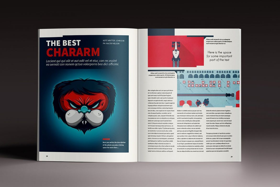 Design Magazine Brochure Template - view 13