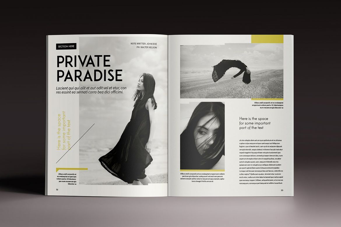 Design Magazine Brochure Template - view 14