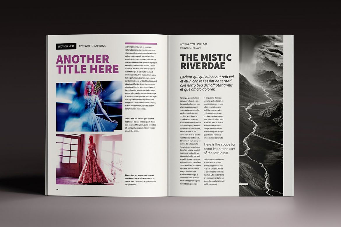 Design Magazine Brochure Template alt