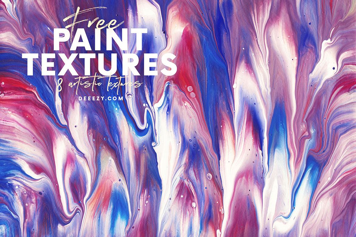 8 Free Artistic Paint Textures - view 3