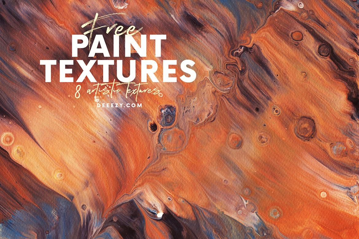 8 Free Artistic Paint Textures - view 4