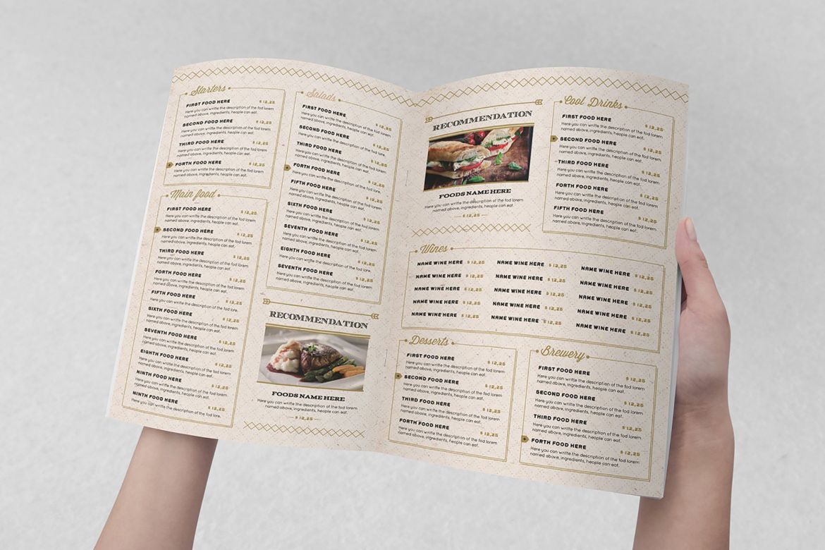 Elegant Food Menu 3 Light Version alternate