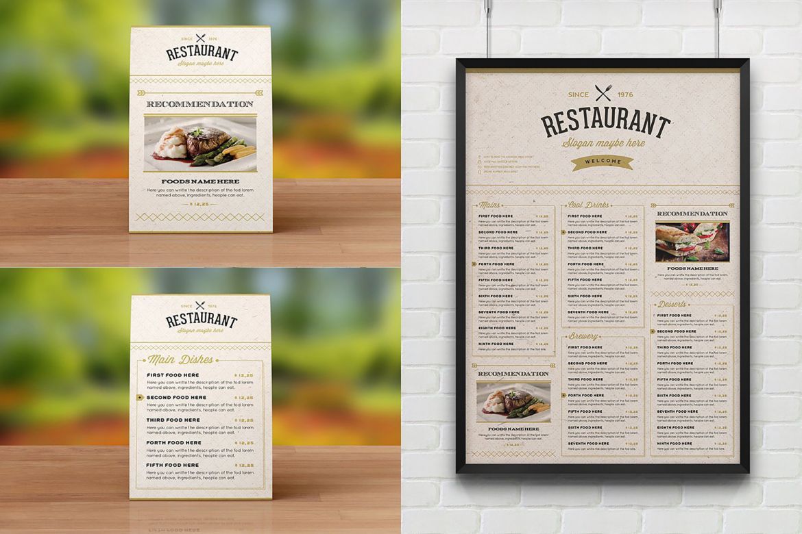 Elegant Food Menu 3 Light Version - view 8