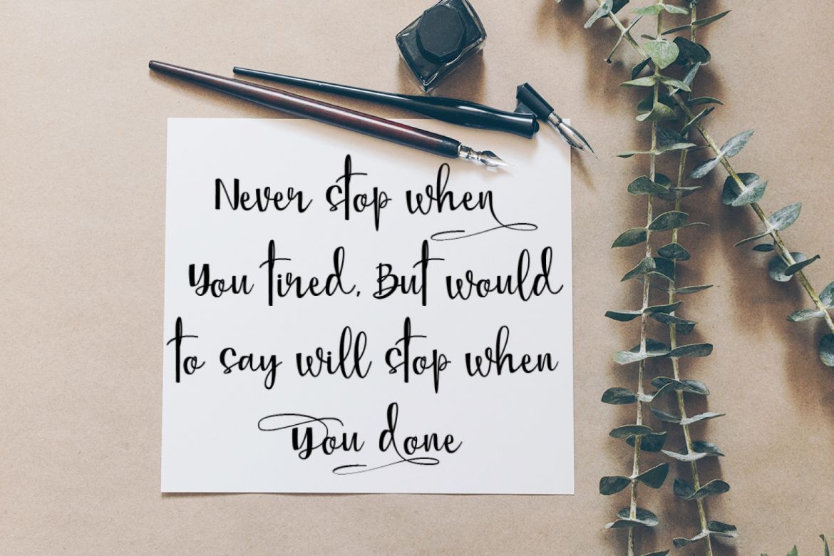 Mellisa Calligraphy Font - view 4