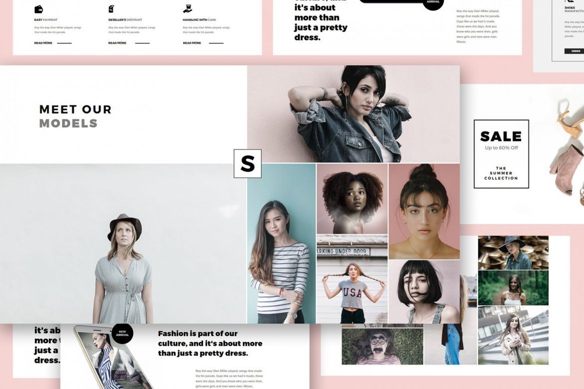 Fashion Lookbook Powerpoint Template - view 5