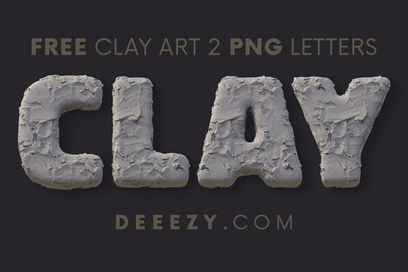 Free Clay Art 3D Lettering 2