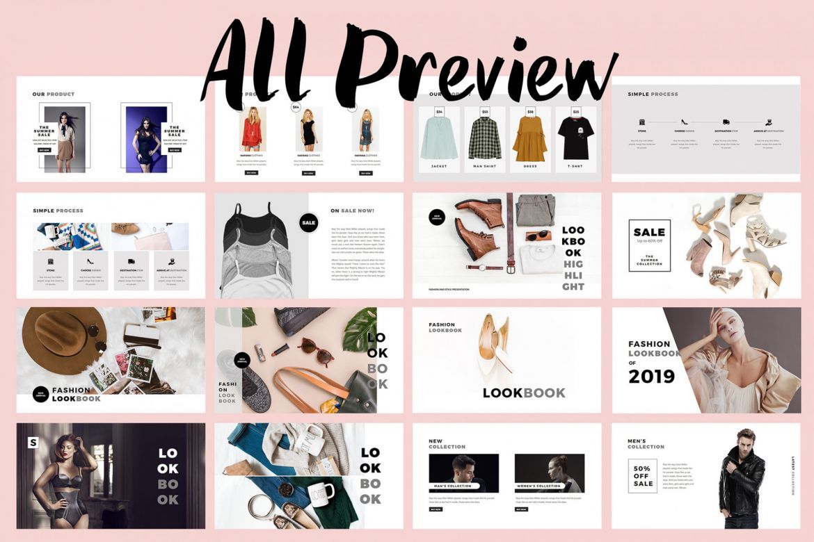 Fashion Lookbook Keynote Template - view 6