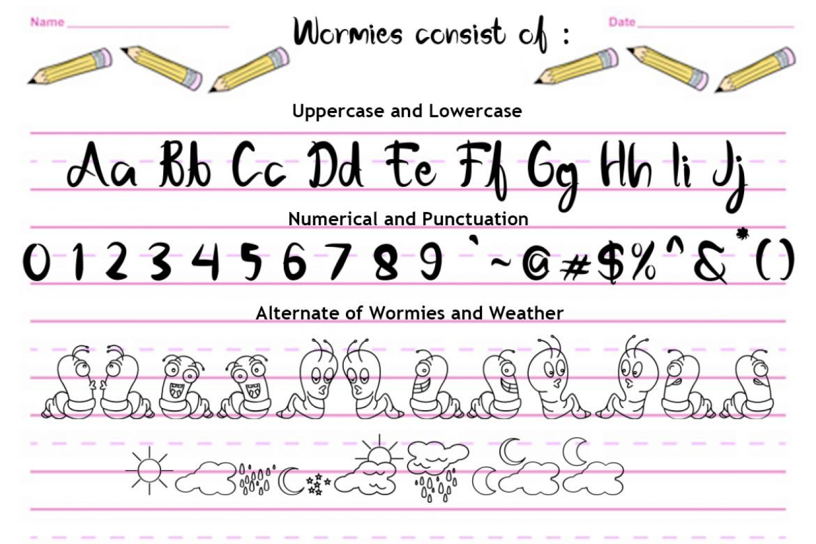 The Wormies Font - view 4