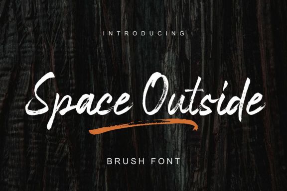 Space Outside Brush Font