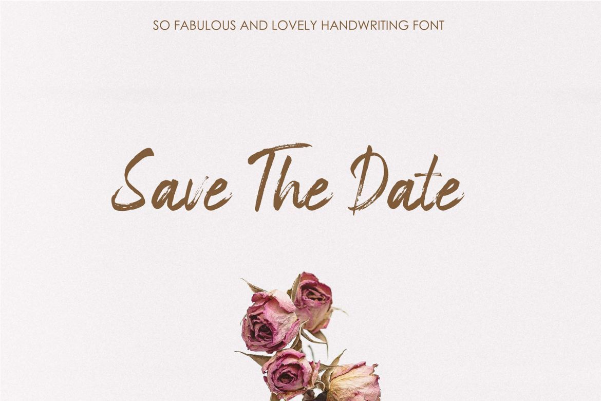 Space Outside Brush Font - view 4