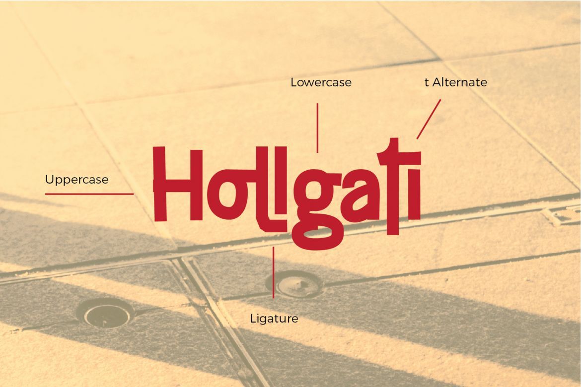 Hollgati Font - view 3