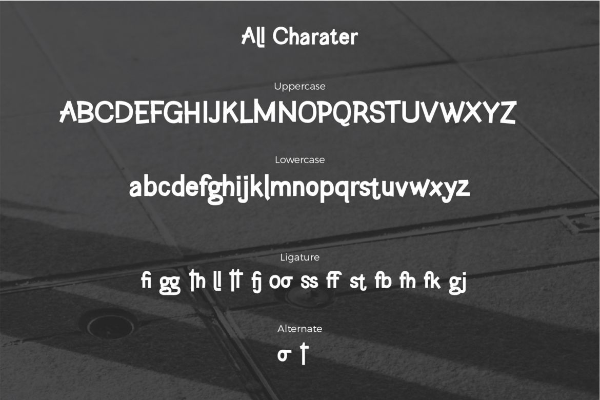 Hollgati Font - view 4