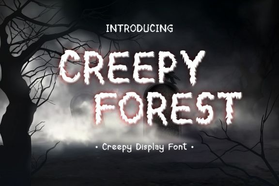 Creepy Forest Display Font