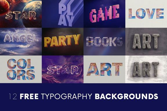FREE Creative Typography Backgrounds