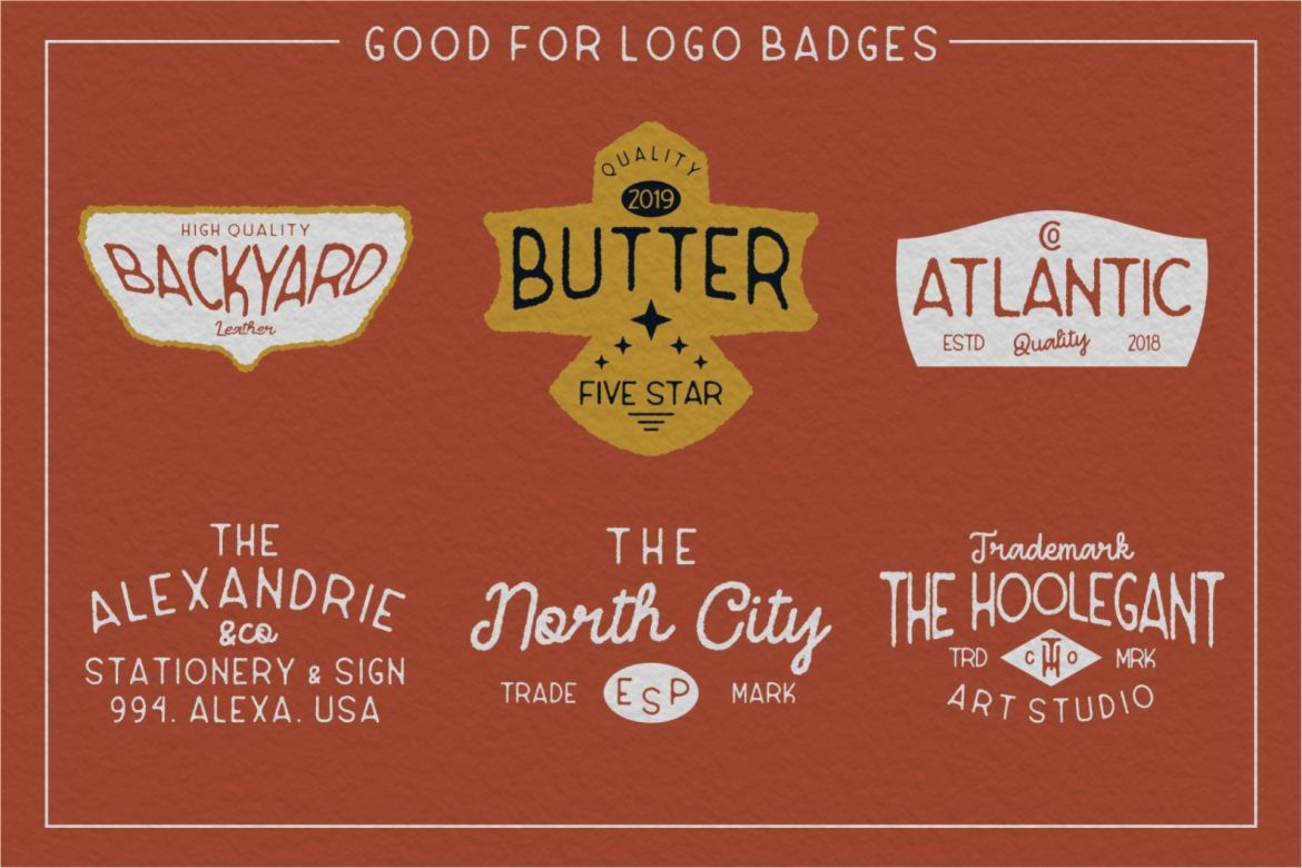 Hoolegan - Vintage Duo Font alternate