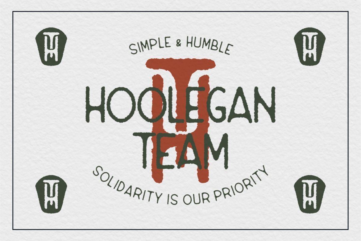 Hoolegan - Vintage Duo Font alternate