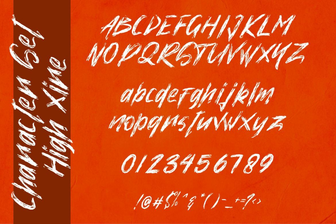 High Xire - Brush Font - view 7
