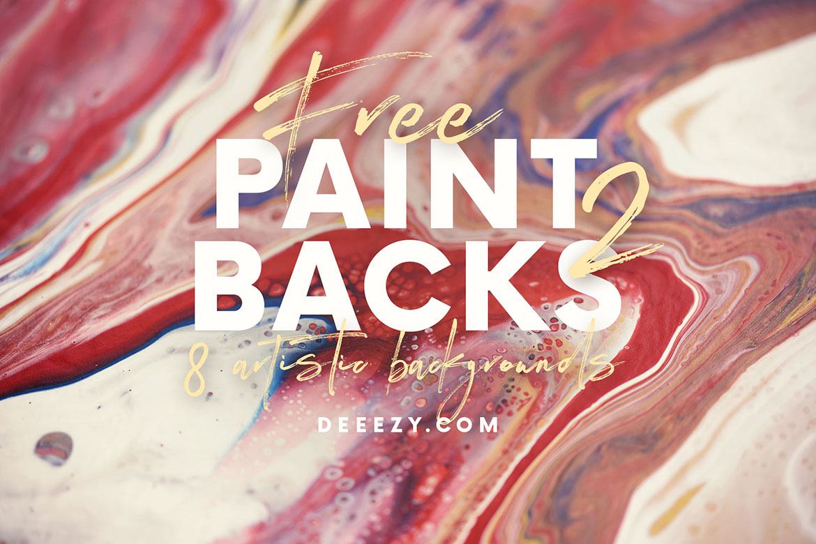 8 Free Artistic Paint Backgrounds 2 - view 4