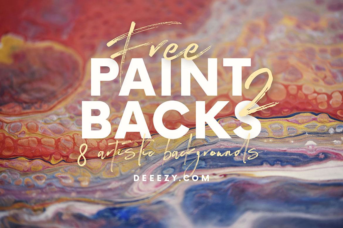 8 Free Artistic Paint Backgrounds 2 - view 3