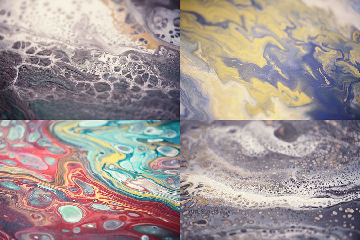 8 Free Artistic Paint Backgrounds 2 - view 5