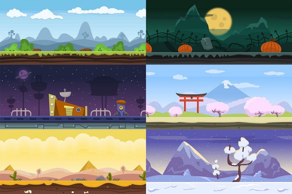 10 Fresh Game Backgrounds alternate