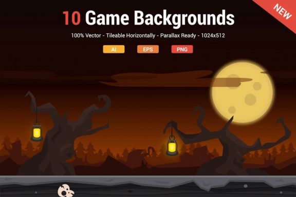 10 Modern Game Backgrounds