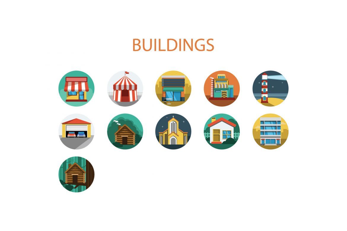 146 Modern Flat Icons - view 6