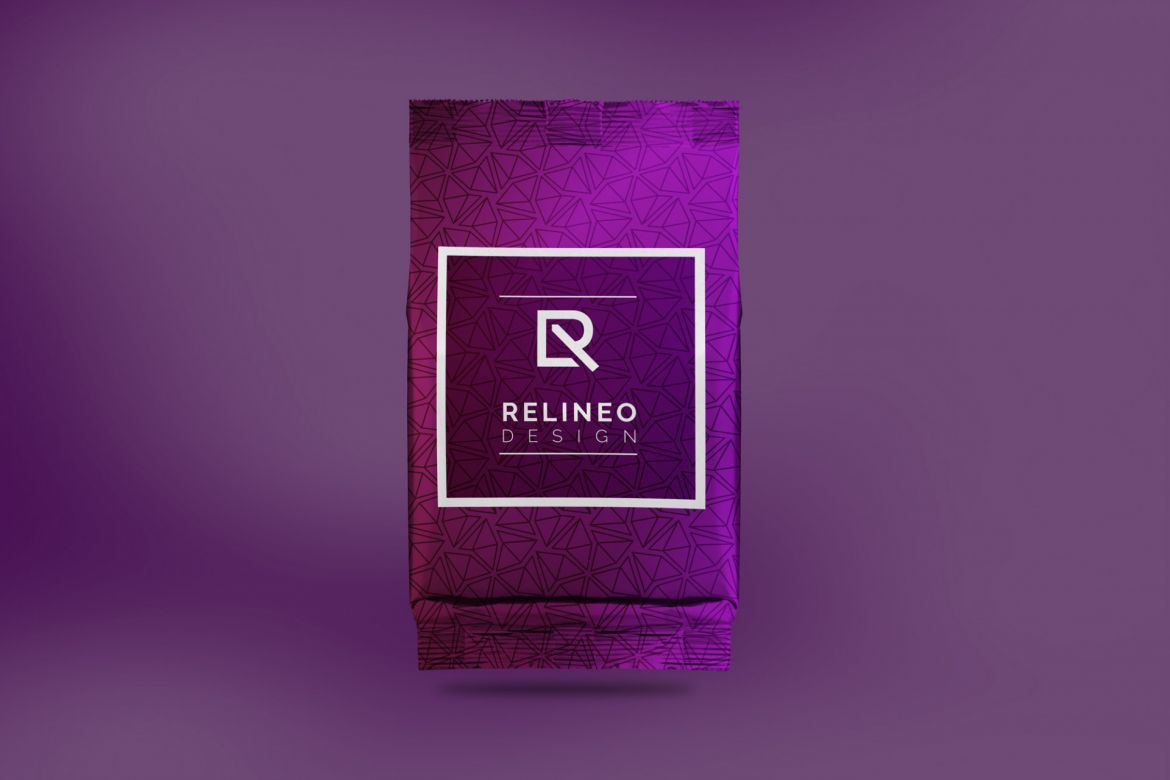 Aluminium Bag Mock-up 4Pack #1 - view 3