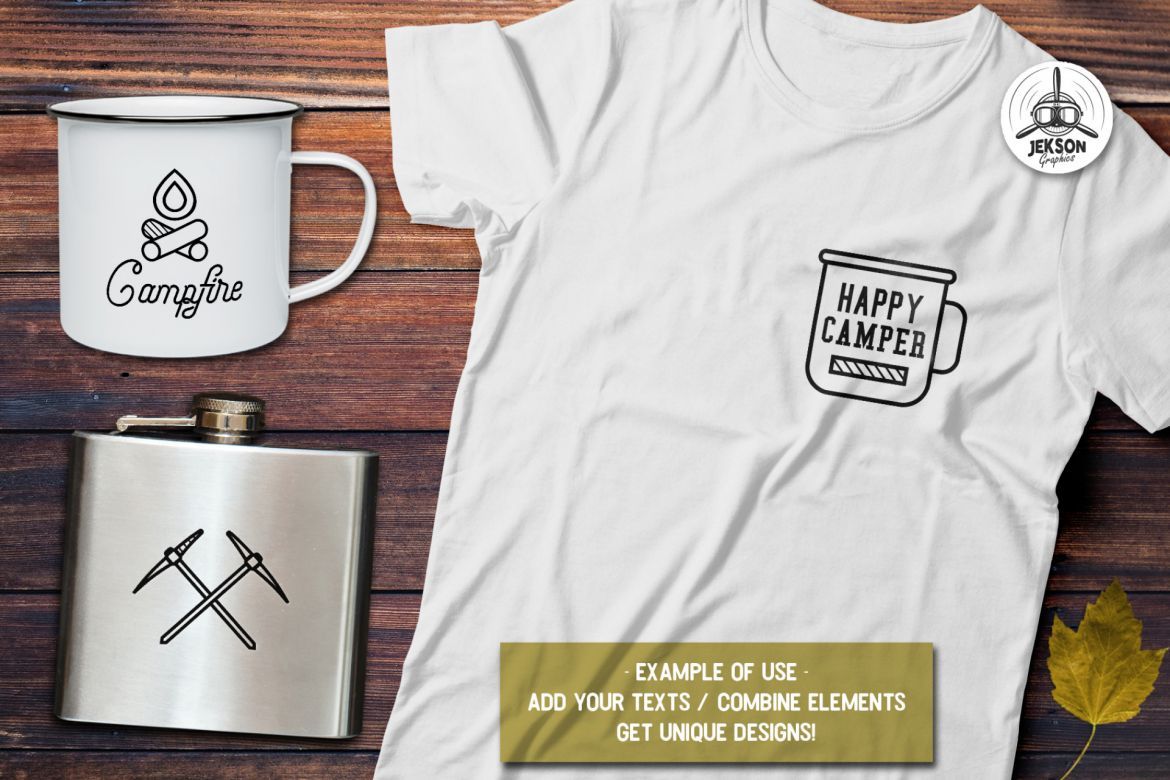 20 Mountain Adventure Icons / Logos alt