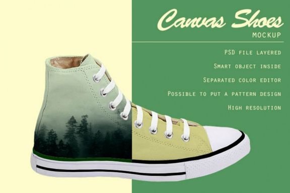 Canvas Shoes Mockup