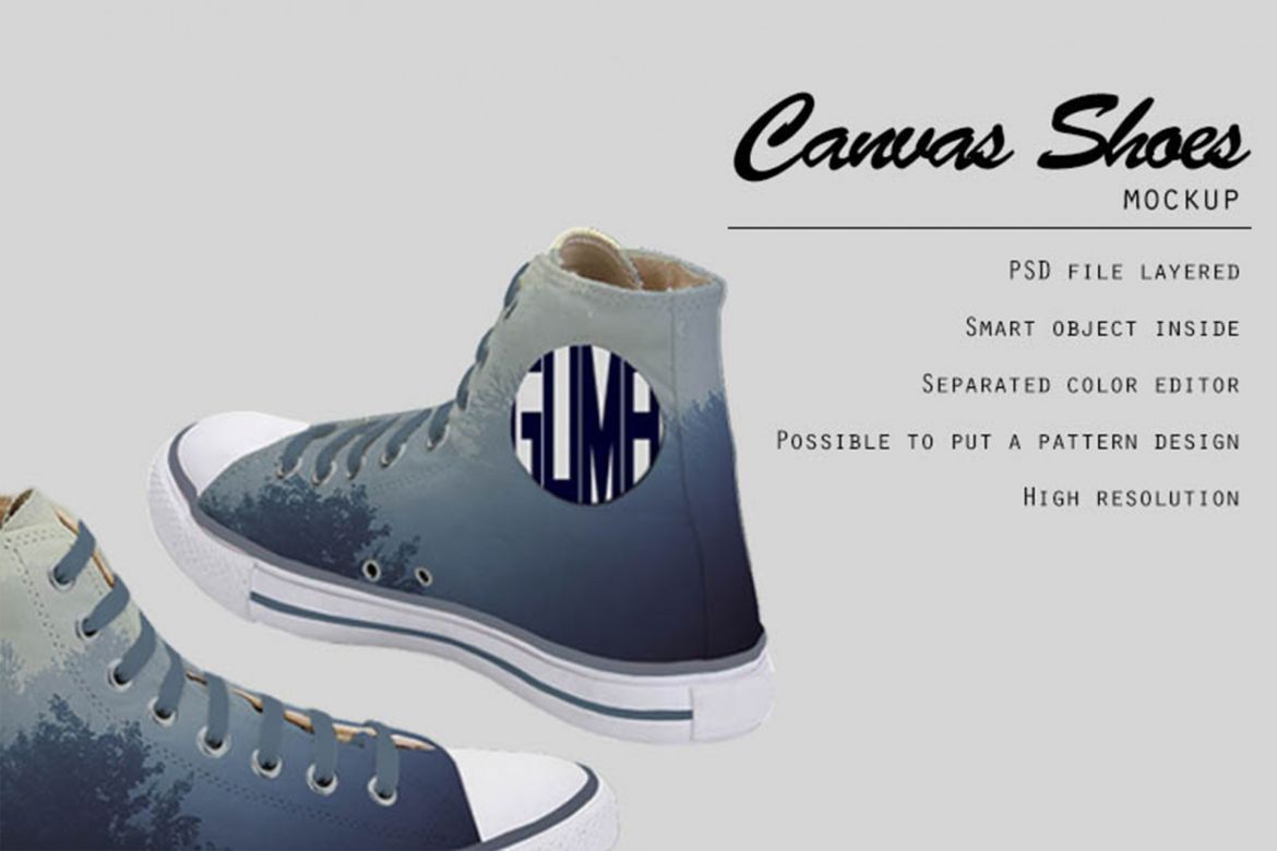Canvas Shoes Mockup alt