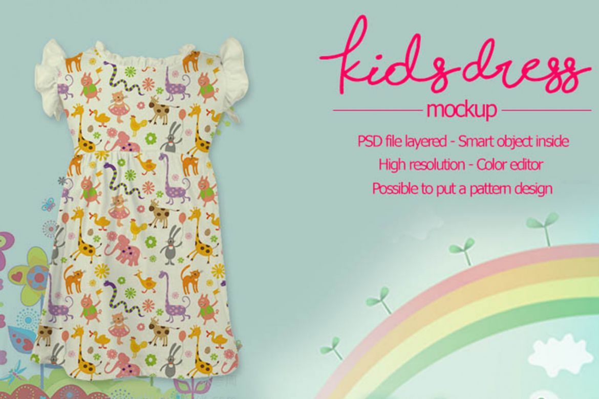 Girl Dress Mockup - view 3