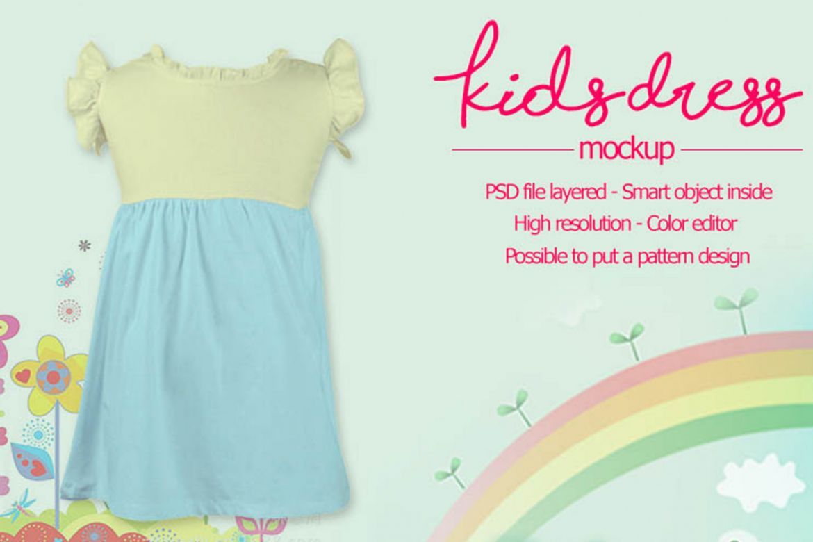 Girl Dress Mockup - view 4