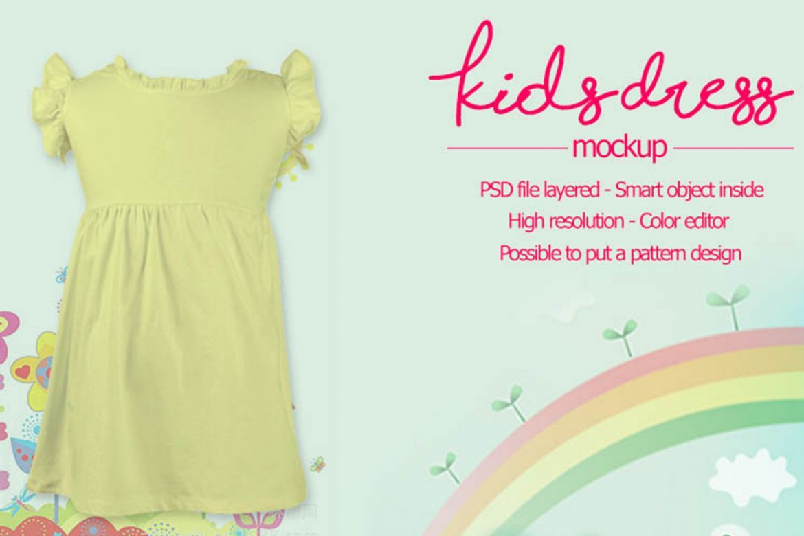 Girl Dress Mockup - view 5