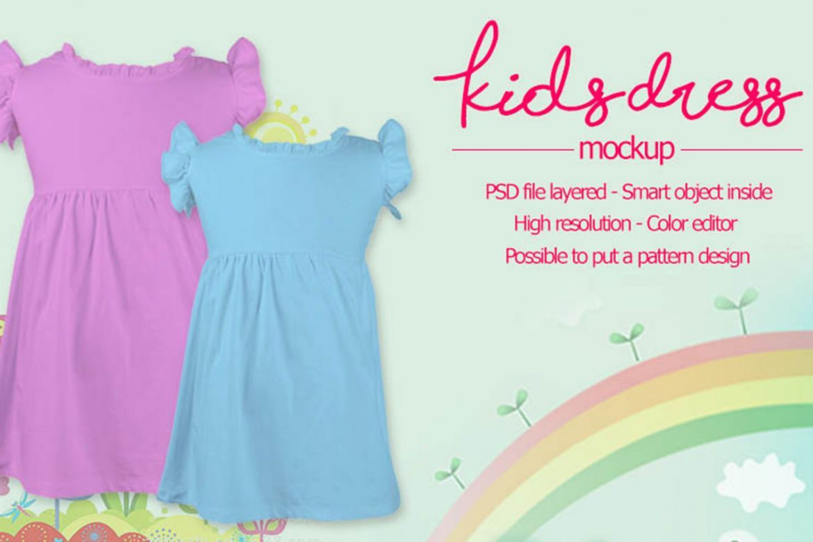 Girl Dress Mockup - view 6