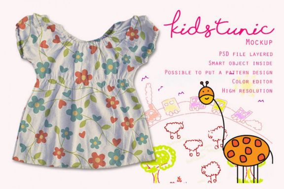 Kids Tunic Mockup