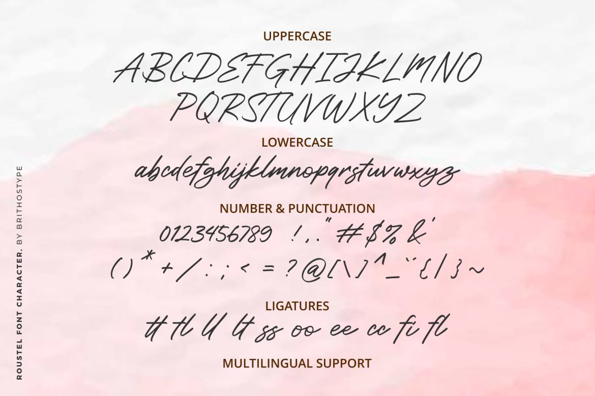 Roustel Free Script Font - view 5