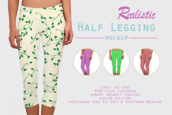Half Leggins Mockup