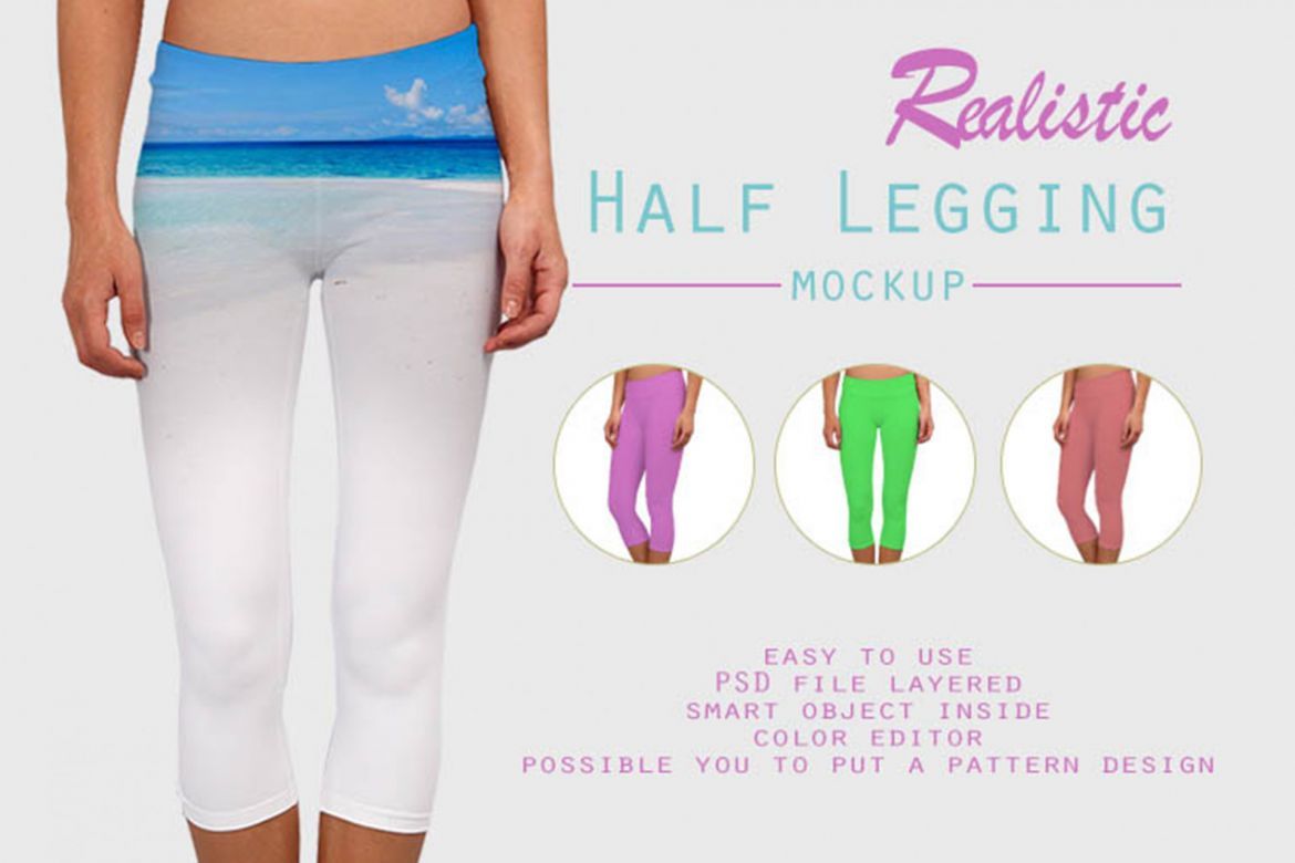 Half Leggins Mockup - view 3