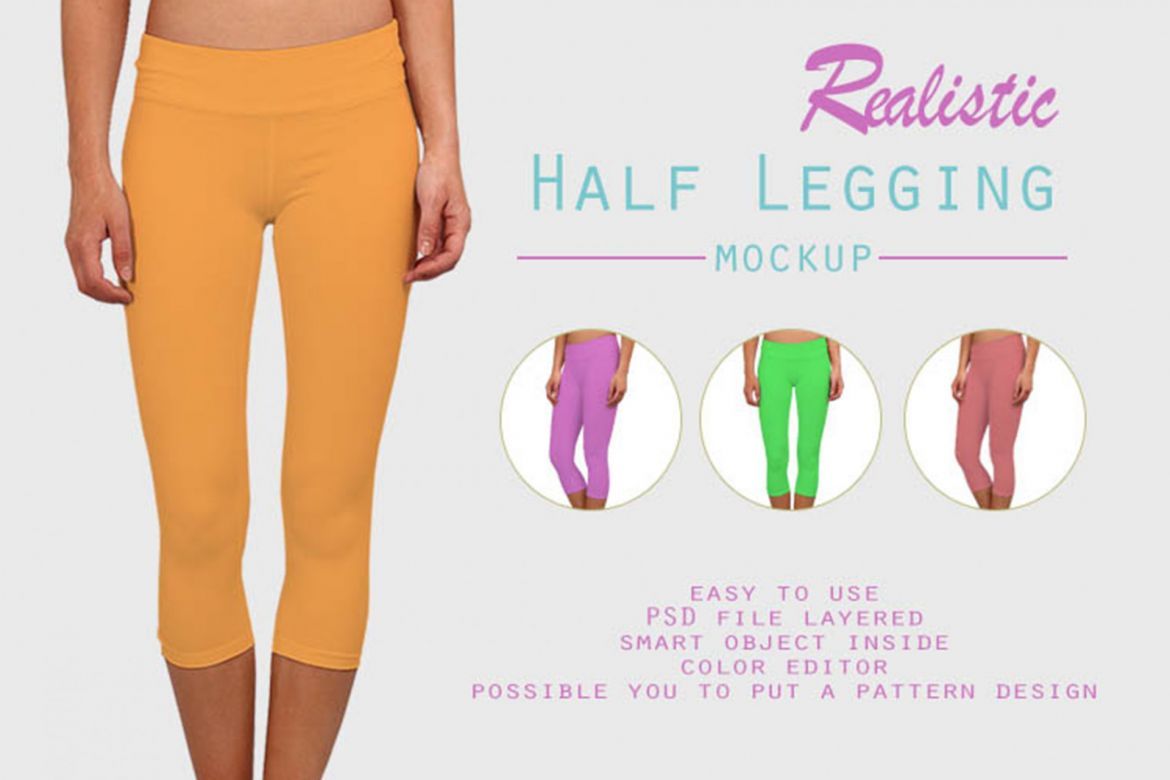 Half Leggins Mockup - view 4