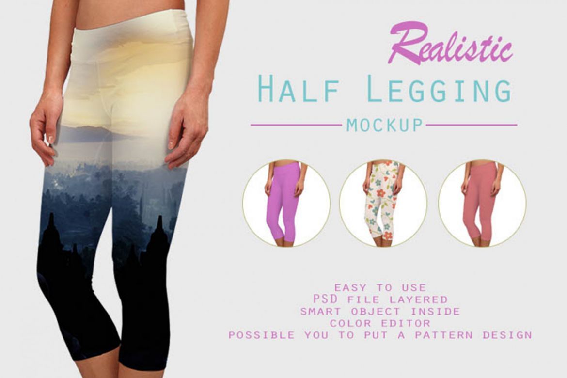 Half Leggins Mockup - view 5