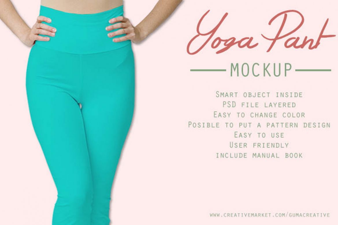 Yoga Pants Mockup - view 3