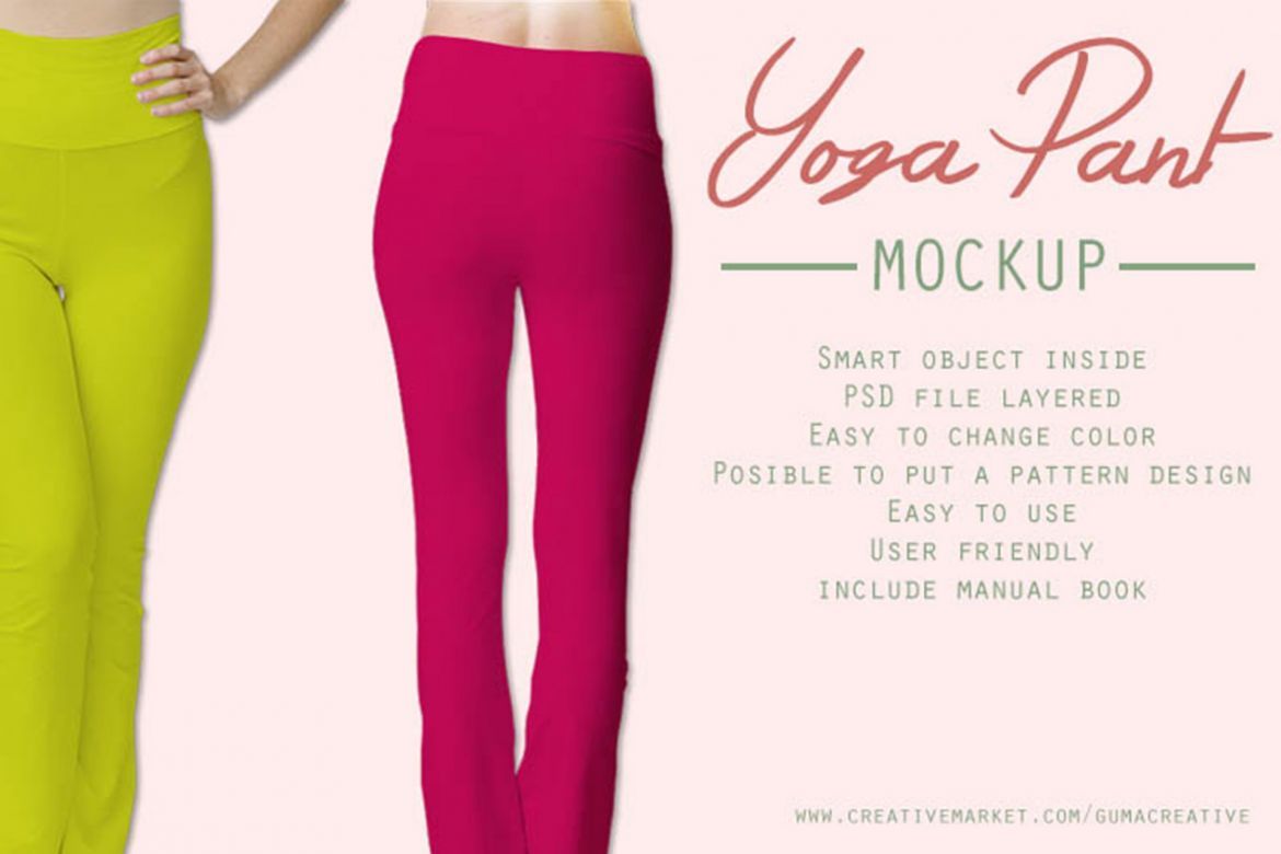 Yoga Pants Mockup - view 4