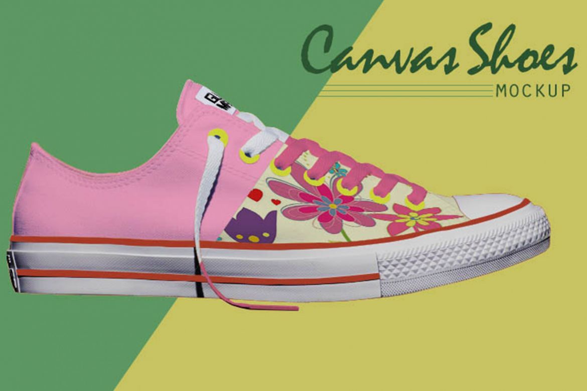 Low Canvas Shoes Mockup alt
