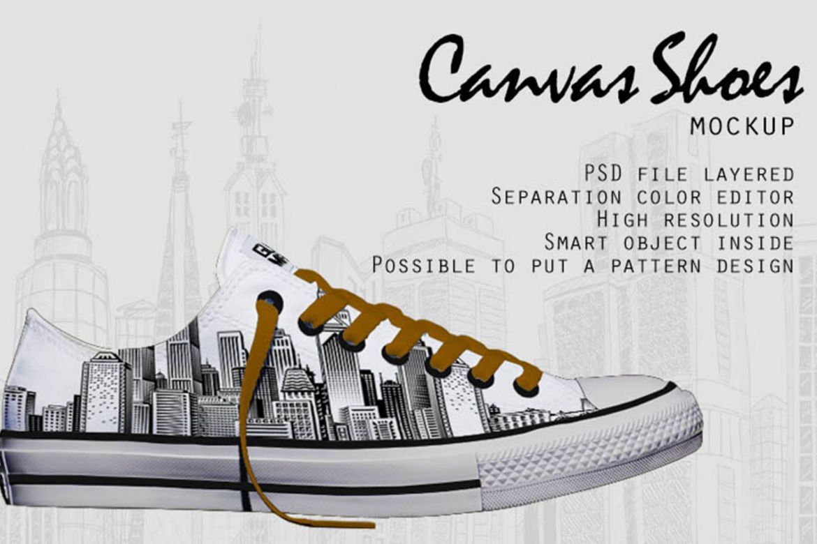 Low Canvas Shoes Mockup - view 5